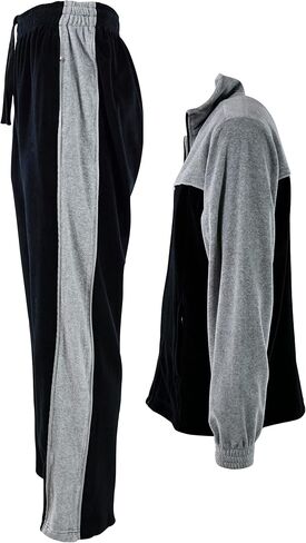 Mens Velour Tracksuit with Zippered Pockets in Saudi Arabia