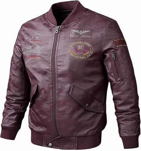 INFENU Gothic Faux Leather Coat Harajuku Scooter PU Leather Jacket Jacket Aggressive Casual Trend Warm Street Hip-hop in Kuwait