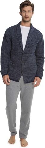 Barefoot Dreams CozyChic Men’s Shawl Collar Cardigan, Menswear Fashion Sweater in Kuwait