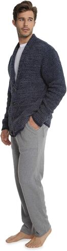 Barefoot Dreams CozyChic Men’s Shawl Collar Cardigan, Menswear Fashion Sweater in Kuwait
