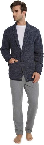 Barefoot Dreams CozyChic Men’s Shawl Collar Cardigan, Menswear Fashion Sweater in Kuwait