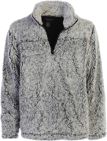 Gioberti Men and Women Super Soft Sherpa 1/4 Zip Pullover Sweater in Saudi Arabia