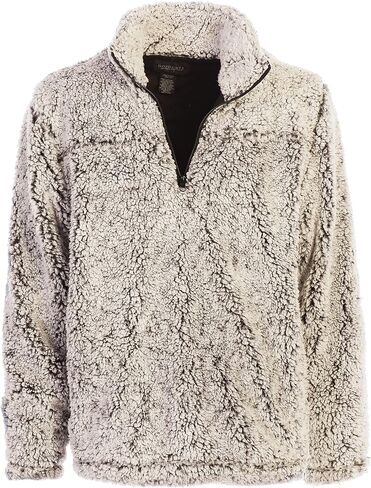 Gioberti Men and Women Super Soft Sherpa 1/4 Zip Pullover Sweater in Saudi Arabia
