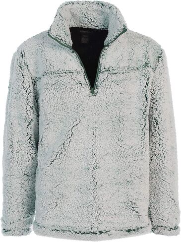 Gioberti Men and Women Super Soft Sherpa 1/4 Zip Pullover Sweater in Saudi Arabia