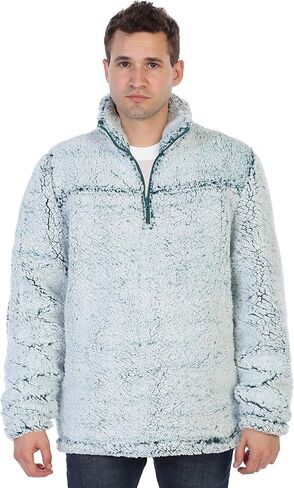 Gioberti Men and Women Super Soft Sherpa 1/4 Zip Pullover Sweater in Saudi Arabia
