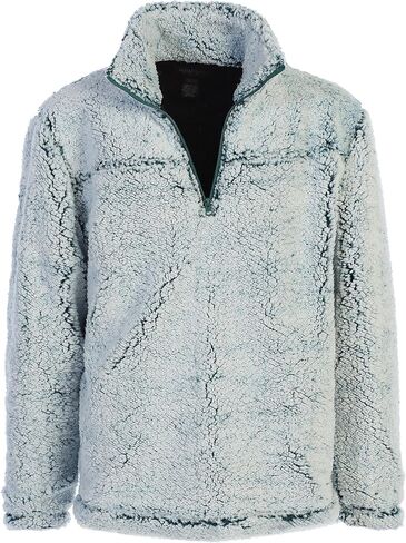 Gioberti Men and Women Super Soft Sherpa 1/4 Zip Pullover Sweater in Saudi Arabia