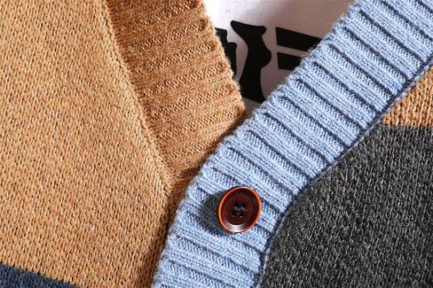 GURUNVANI Cardigan Sweater for Men Knitted Long Sleeve Sweaters with Buttons in Kuwait