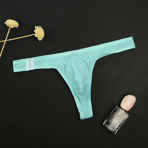 Men's Super Thin Ice Silk U Convex Low Waist G-String Thongs Underwear Youth Under Panties in Kuwait