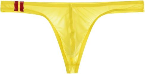 Men's Super Thin Ice Silk U Convex Low Waist G-String Thongs Underwear Youth Under Panties in Kuwait