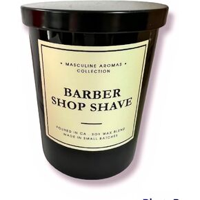 Leoben Barber Shop Shave Masculine Aromas Collection Soy Wax Blend Candle with Top 9 Oz in Saudi Arabia