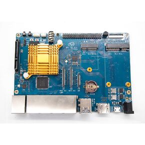Banana Pi BPI-R2 Pro Open Source 5 Gigabit Port Wireless Smart WiFi Router 2G LPDDR4 and 16G EMMC Developement Based in Linux OpenWRT for NAS VPN Server and DIY Software in Kuwait
