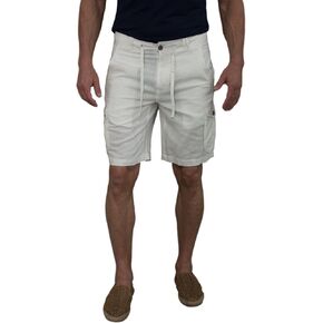 short fin Men's Linen Cargo Shorts W/Drawstring in Saudi Arabia