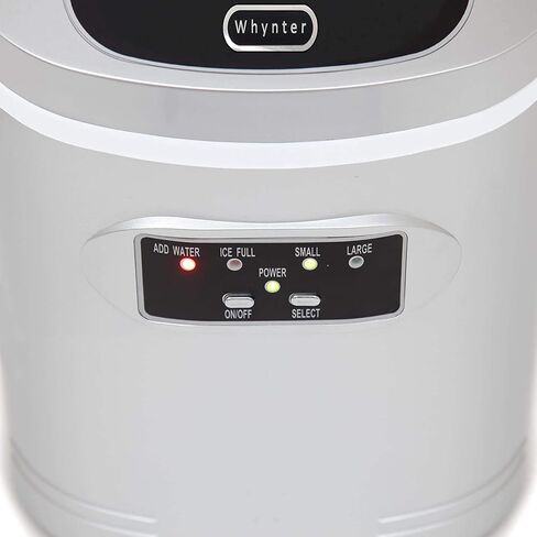 صانعة الثلج المدمجة من وينتر IMC-270MS، 27 رطل، فضي معدني in Kuwait