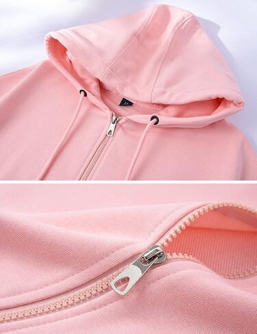SNOLY Men Cotton Sweatshirts Zip Up Active Hoodies Coats Candy Color Unisex Couple in Kuwait