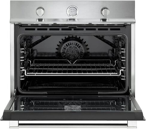 Verona Designer Series VEBIG30NSS 30 Inch Built-In Single Gas Wall Oven 3.5 cu ft Capacity Convection Infrared Broiler Electronic Ignition Stainless Steel in Kuwait