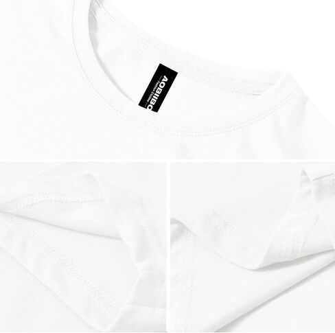 تي شيرت AOBIIBO رجالي من القطن الأسود 2-Pack XLarge - كم قصير رقبة دائرية تي شيرت للجنسين أساسيات تناسب الملابس قمصان الموضة in Saudi Arabia