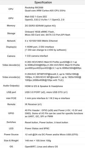 Banana Pi BPI-R2 Pro Open Source 5 Gigabit Port Wireless Smart WiFi Router 2G LPDDR4 and 16G EMMC Developement Based in Linux OpenWRT for NAS VPN Server and DIY Software in Kuwait