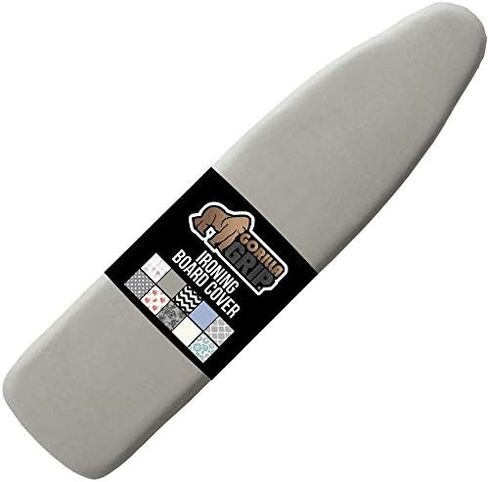 The Original Gorilla Grip Ironing Board Cover, Silicone Coating, Full Size Scorch Resistant Padding, Elastic Edge, Heavy Duty Iron Pad Covers Standard Boards, Hook and Loop Fastener Strap, Blue in Kuwait
