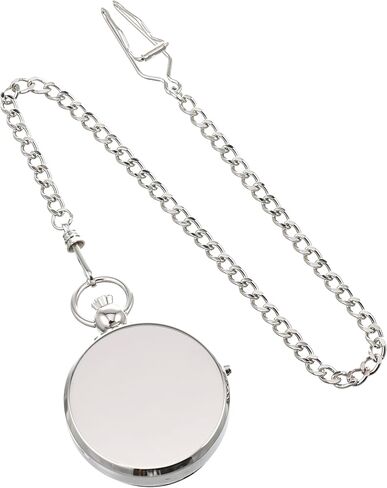 ساعة تشارلز هوبيرت 3850 بإطار صورة ميكانيكي للجيب، فضي، ميكانيكي, فضي, ميكانيكي in Kuwait