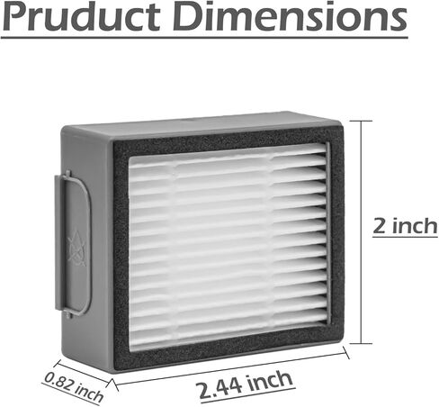 مجموعة قطع غيار الفلاتر البديلة من كودس - 12 فلتر عالي الكفاءة لروبوت رومبا i7 i7 + i7 Plus E5 E6 E7 Series - ملحق مرشح مكنسة كهربائية لتعويض النضارة in Kuwait