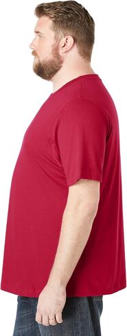 KingSize Men's Big & Tall Shrink-Less™ Lightweight Crewneck T-Shirt - Big - 8XL, Heather Orange in Saudi Arabia