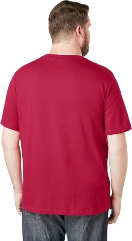 KingSize Men's Big & Tall Shrink-Less™ Lightweight Crewneck T-Shirt - Big - 8XL, Heather Orange in Saudi Arabia