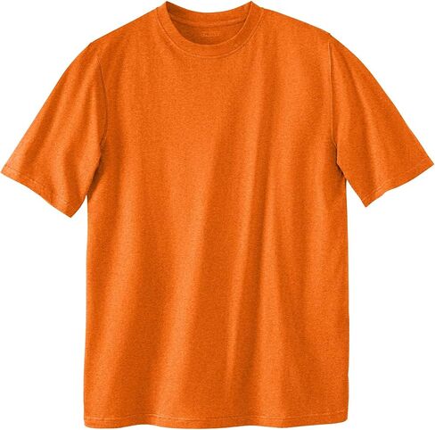 KingSize Men's Big & Tall Shrink-Less™ Lightweight Crewneck T-Shirt - Big - 8XL, Heather Orange in Saudi Arabia