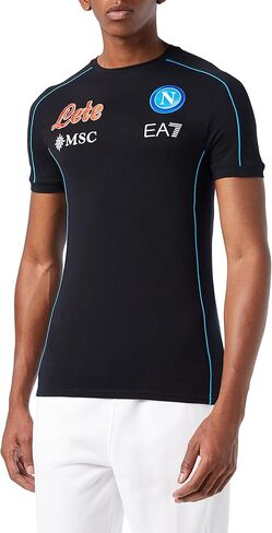 Ssc Napoli Men's Standard Classic T-Shirt, BLU Navy/AZZ NA, XL in Kuwait