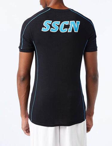 Ssc Napoli Men's Standard Classic T-Shirt, BLU Navy/AZZ NA, XL in Kuwait