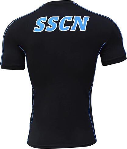 Ssc Napoli Men's Standard Classic T-Shirt, BLU Navy/AZZ NA, XL in Kuwait
