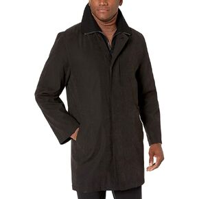 Adam Baker Men's Single Breasted Jacket 3/4 Length All Year Round Raincoat with Removable Liner in Saudi Arabia