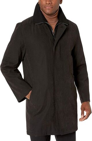 Adam Baker Men's Single Breasted Jacket 3/4 Length All Year Round Raincoat with Removable Liner in Saudi Arabia