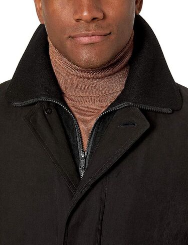 Adam Baker Men's Single Breasted Jacket 3/4 Length All Year Round Raincoat with Removable Liner in Saudi Arabia