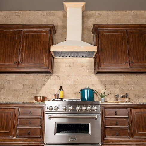 ZLINE 42 in. Unfinished Wooden Wall Mount Range Hood - Includes Motor in Saudi Arabia