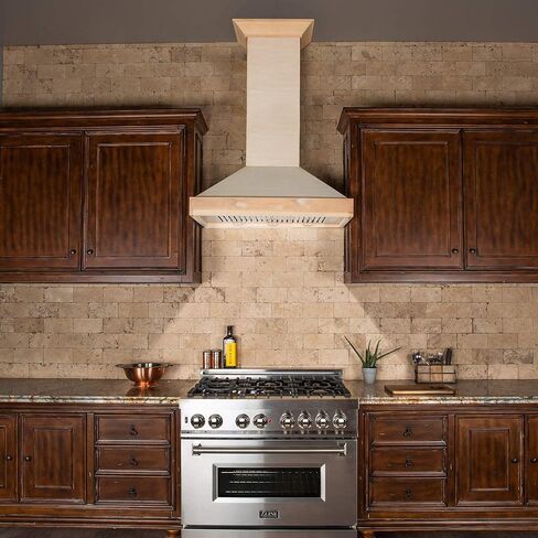 ZLINE 42 in. Unfinished Wooden Wall Mount Range Hood - Includes Motor in Saudi Arabia