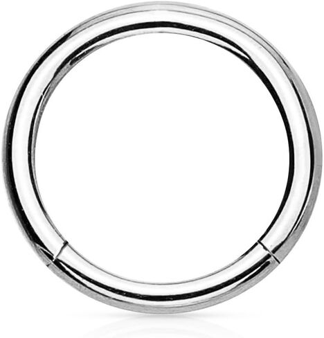 Forbidden Body Jewelry conch piercing jewelry, daith earrings, tragus hoop, 14g - 16g Titanium Hinged Seamless Body Piercing Hoop ring (Sold Individually) in Saudi Arabia