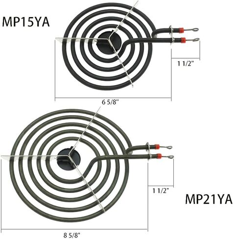 Siwdoy MP31YA عنصر سطح الموقد الكهربائي - 3 قطع MP15YA 6 "و 1 قطعة MP21YA 8" in Saudi Arabia