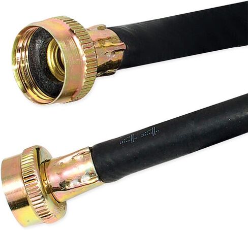 Eastman Washing Machine Drain Hose, 3/4 Inch FHT Connection, 6 Foot Black Rubber, 60325N in Saudi Arabia