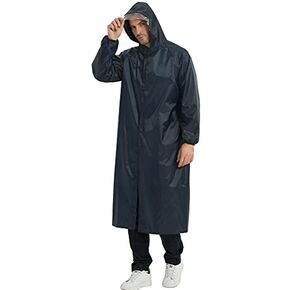 HLLMAN Rain Coat for Mens Ponchos with Hoods Rainwear Waterproof Rain Jacket Lightweight Raincoats Windbreaker for Men Women in Kuwait