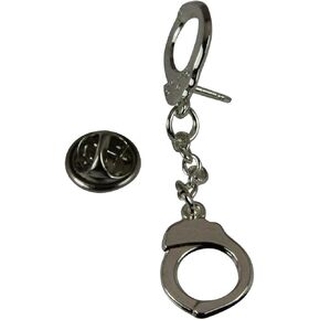 The Quiet Witness 6030125 Handcuffs Lapel Pin Police Office Uniform Hand Cuffs Law Enforcement Trooper Dress Blues in Kuwait