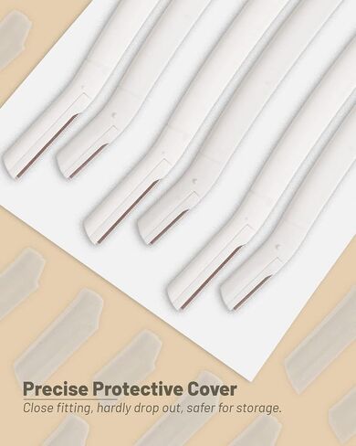 Dermaplane Razor for Women Face, 12 Pcs Microblade Eyebrow Razors, Multipurpose Dermaplaning Tool for Face, Peach Fuzz Removal, Face shavers for Women and Men in Saudi Arabia