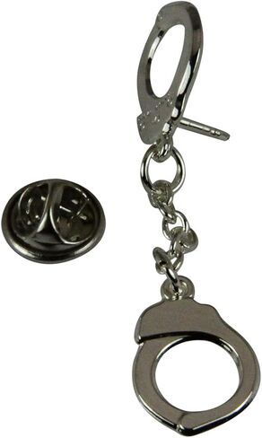 The Quiet Witness 6030125 Handcuffs Lapel Pin Police Office Uniform Hand Cuffs Law Enforcement Trooper Dress Blues in Kuwait