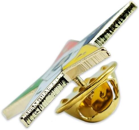 Order of The Eastern Star Masonic Lapel Pin - [Gold & White][1'' Tall] in Saudi Arabia