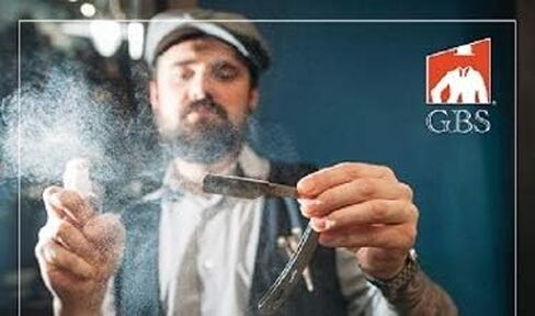 موازين G.B.S ذات لمسة نهائية من الخشب الأسود مقاس 5/8 بوصة، ماكينة حلاقة مستقيمة معتمدة من الحلاق بمقبض خشبي أسود، تتضمن أداة شحذ ومعجون وفولاذ مقاوم للصدأ، استمتع بالحلاقة العتيقة! in Kuwait