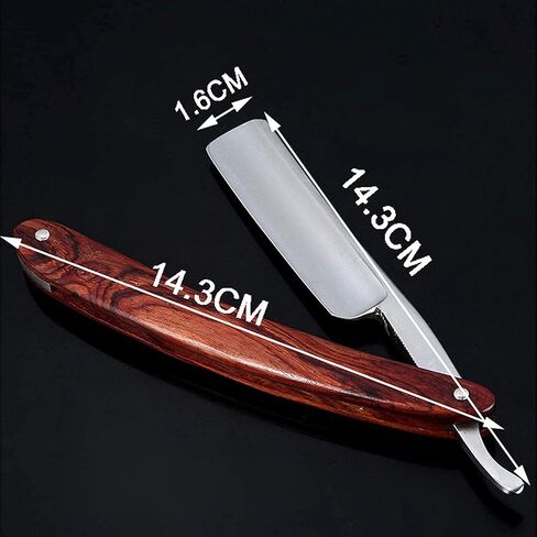 Straight Razor Blade - Shave Ready Vintage Straight Razor, Stainless Steel Razor Shaver, Pro Straight Edge Razor, Mens Straight Razor, Best Gifts in Saudi Arabia