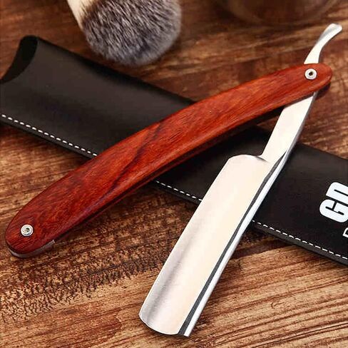 Straight Razor Blade - Shave Ready Vintage Straight Razor, Stainless Steel Razor Shaver, Pro Straight Edge Razor, Mens Straight Razor, Best Gifts in Saudi Arabia
