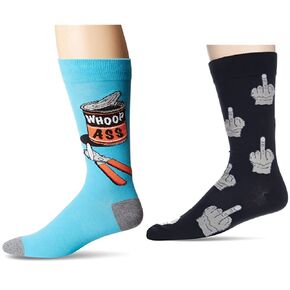 جوارب K. Bell Socks الرجالية المضحكة والجوارب المبتكرة لطاقم اللعب بالكلمات in Kuwait