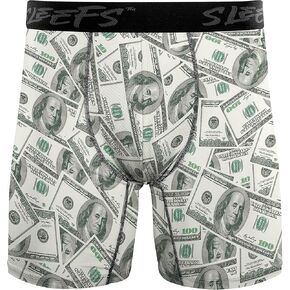 SLEEFS Soft Men’s Cotton Underwear, Boxer Briefs With Pouch Support -PATTERNS in Kuwait