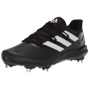 حذاء بيسبول Adizero Afterburner 8 للرجال من أديداس، أسود/أبيض/أبيض، 12 in Saudi Arabia