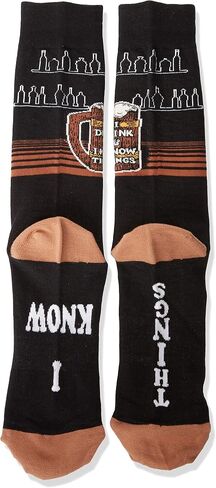 K. Bell Socks mens Funny Jokes and Wordplay Novelty Crew Socks in Saudi Arabia